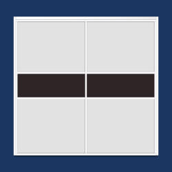 Puerta Closet en Cristal Optic White P2